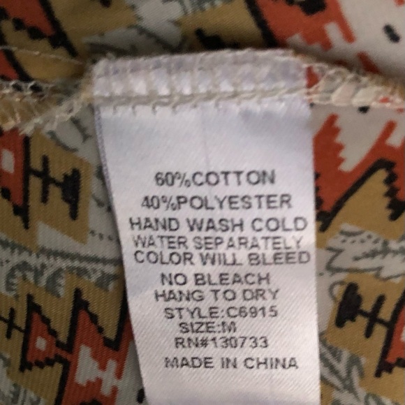 Umgee Southwestern Geometric Print Halter Dress Size Medium - Picture 3 of 14